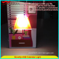 Innovative page calendar portable special led light